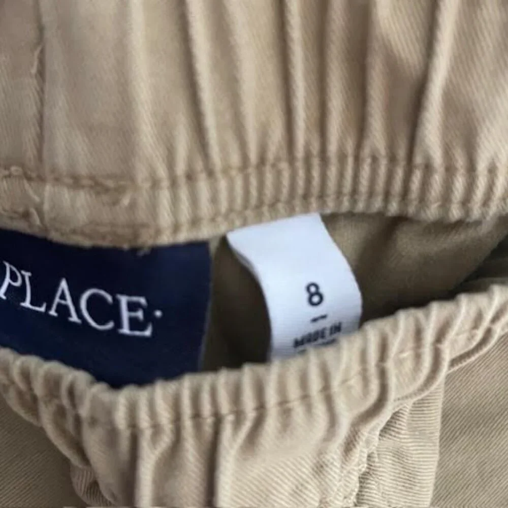 The Children's Place Boys' Pull-on Cargo Pants – Khaki , Size 8